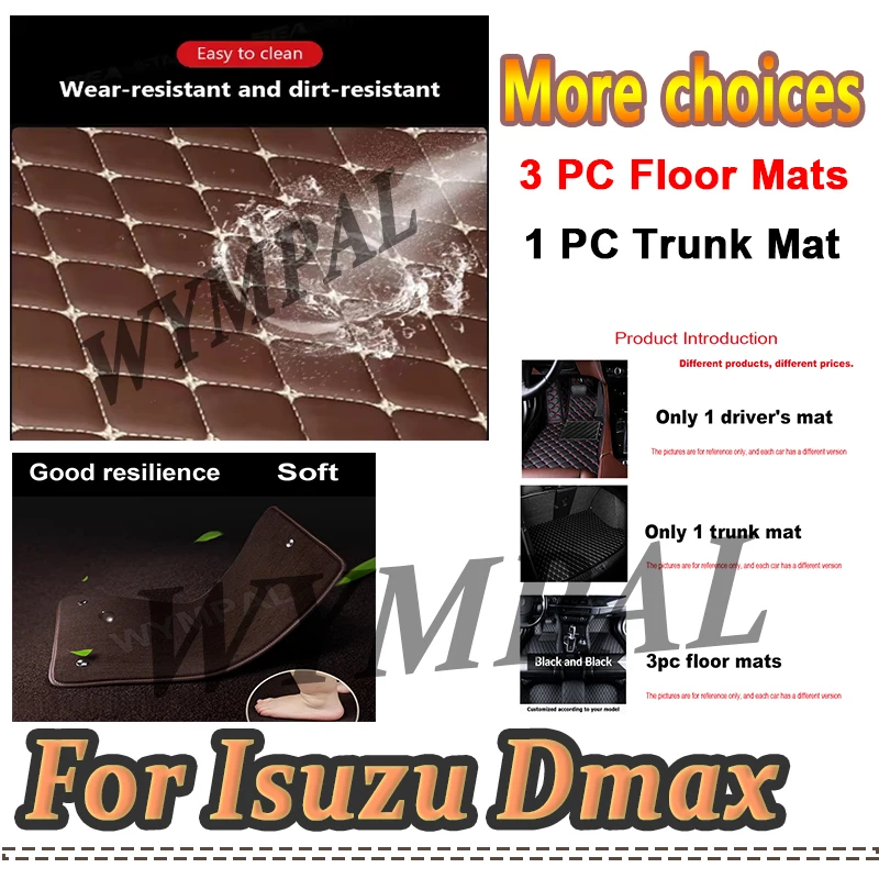 

Роскошные автомобильные коврики для Isuzu Dmax D-max 2020 2019 2018-2016, авто украшения, кожаные ковры, водонепроницаемые защитные аксессуары