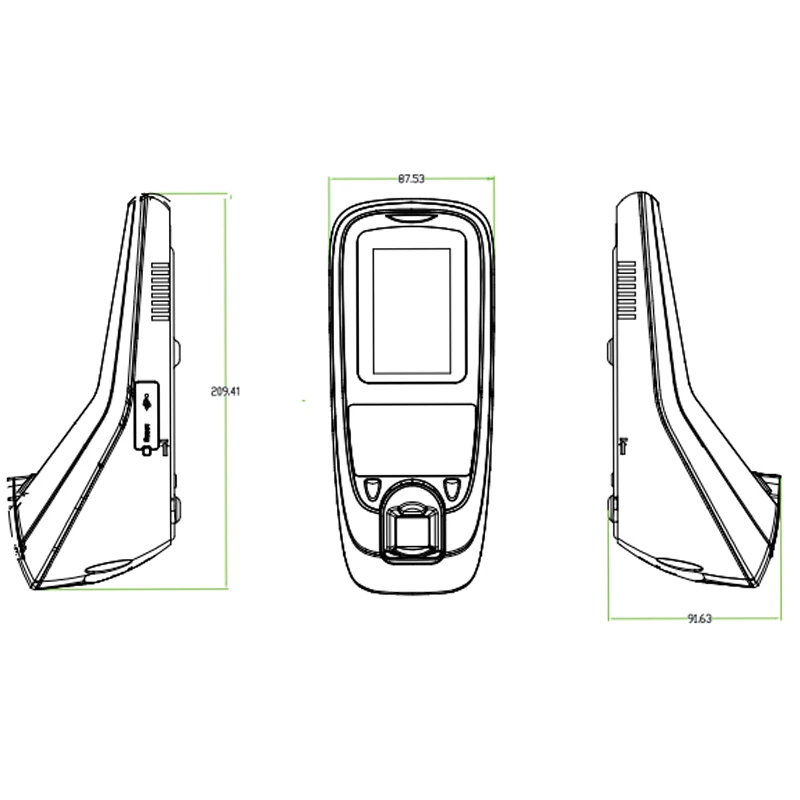 Multibio700/Iface7 WIFI TCP/IP Biometric Face Fingerprint Access Control Systems Facial Door Access Control Time Attendance