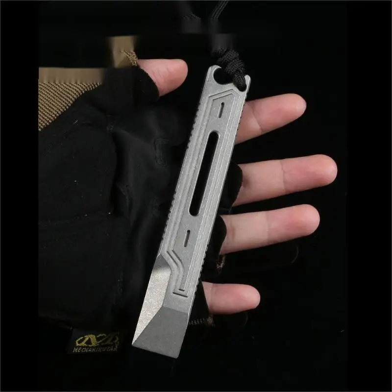 130mm Titanium Alloy Crowbar High Hardness Bottle Opener Multifunctional Pocket Pry Bar Nail Puller EDC Tacticals Tool Car Gifts