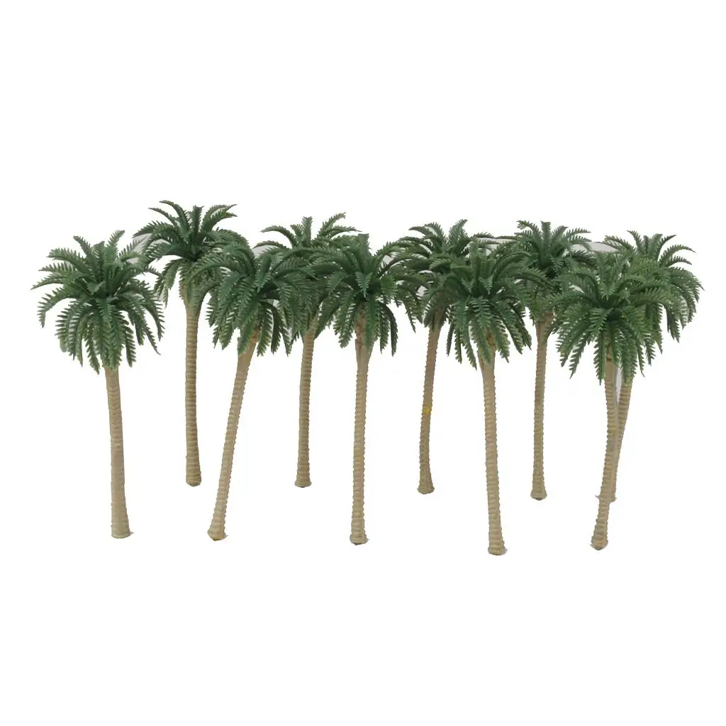 20pcs/Set Palm Tree Scenery Model Tree 1/150 Train Railway Dollhouse 1/150 Scale