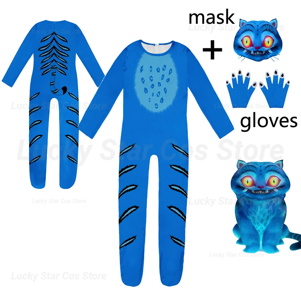 

K Pop for Demon Hunters Costume Kids Tiger Anime Figures Cosplay Costume Jumupsuit for Boys Girl Cartoon Clothing Halloween Gift