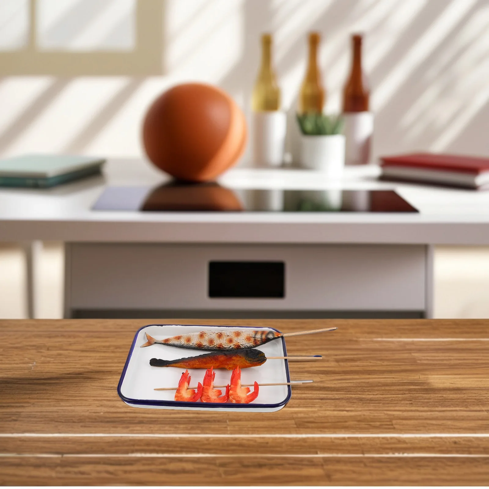 

Large Enamel Carbon Rectangular Plat Steel Carbon Cookware Oven Nonstick Tray Roaster Plate Glazed Sheet