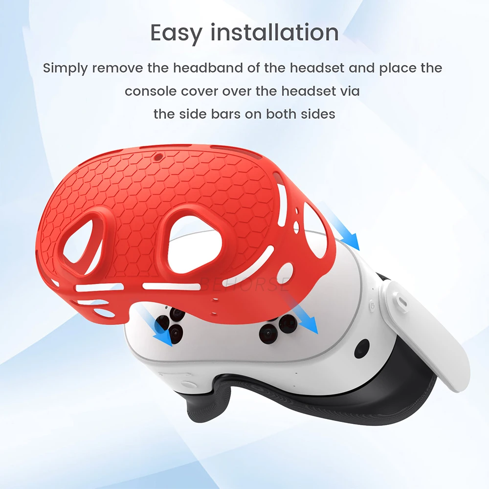 シリコーン VR シェル保護カバー落下防止保護ケースアンチスクラッチプロテクターメタクエスト 3S VR ヘッドセットアクセサリー