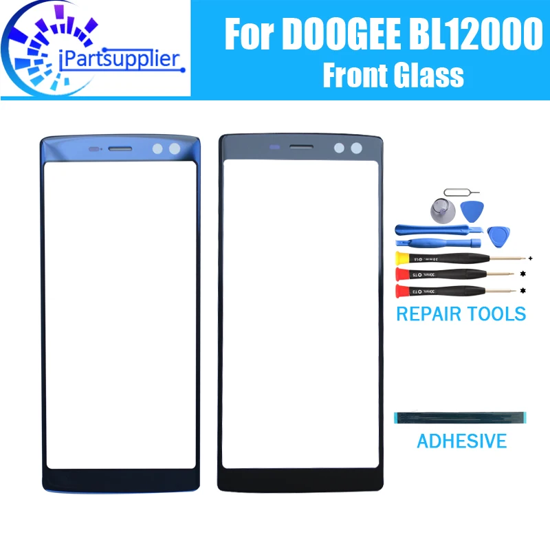 

Для DOOGEE BL12000 Переднее стекло экрана Объектив 100% новый передний сенсорный экран Стекло Внешний Объектив Для DOOGEE BL12000 + Инструменты