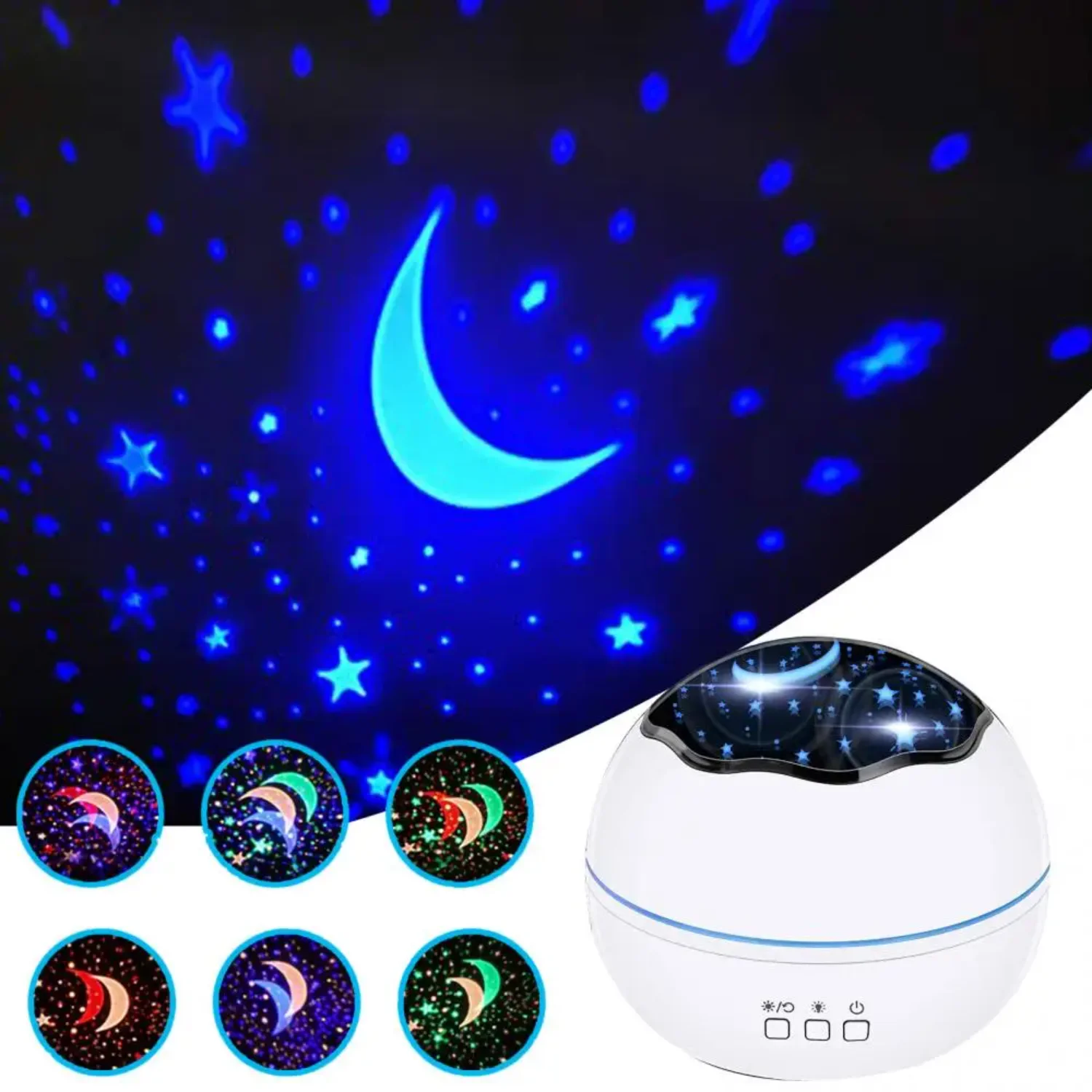 Projector Starry Sky Rotating LED Night Light Planetarium Children Bedroom Star Night Lights  Light  Gift Lamp