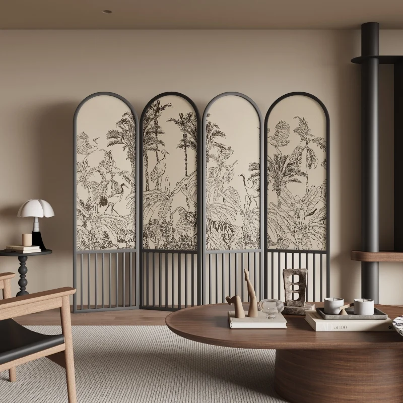 

French screen partition living room simple sketch modern homestay home