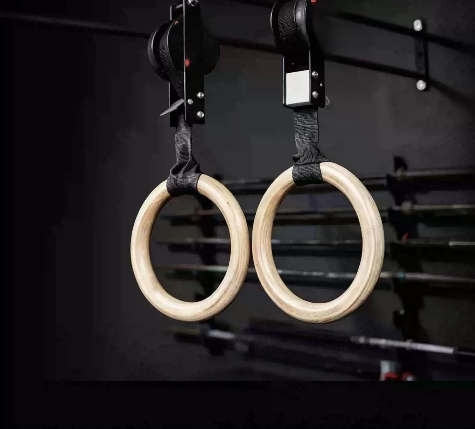 Adjustable birch wood handle for gymnastics, suitable for home exercise, fitness, and body strength training
