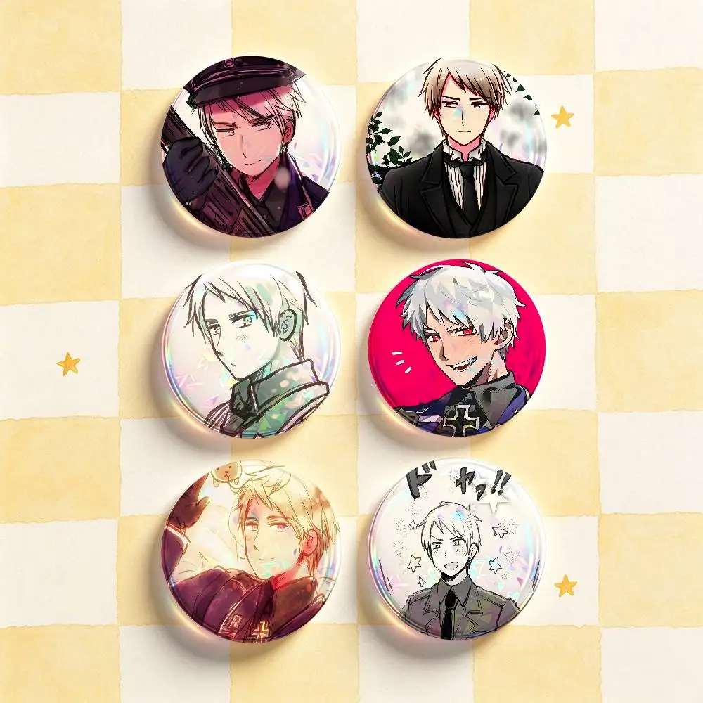 P-Prussia  hetalia Badges Round Nijigen Otaku Culture IP peripheral products 58mm 44mm 32mm 75mm 25mm Mini