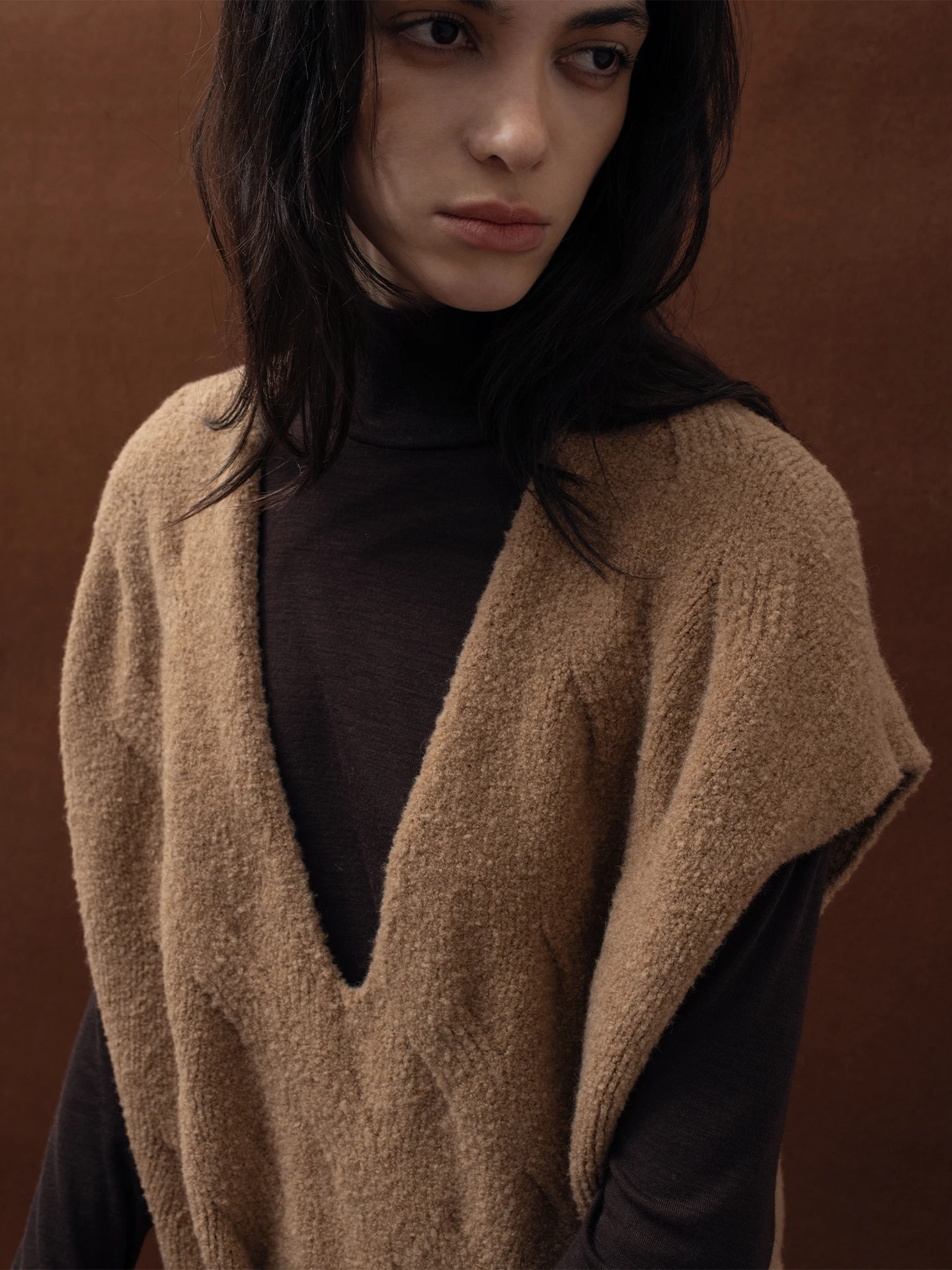 

Women's Knitted Thiened Loose Sweater Vest V-Ne Layering Warm Ci Commute Sle Wool Blend Comfortable Autumn Winter New...