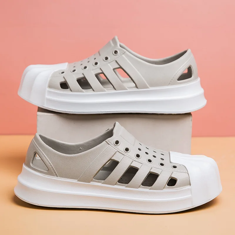 Couples Hole Garden Fashion Beach Shoe Men Women Outside Casual Summer Hollow Sandal EVA Non-slip Soft Bottom Sandal Wading Shoe