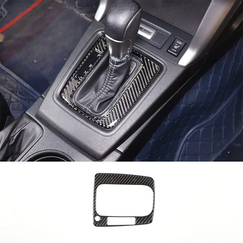 

for Subaru Forester 2013 -2018 Soft Carbon Fiber Car Interior Gear Shift Panel Cover Trim Carbon Fiber Epoxy Decoration Styling