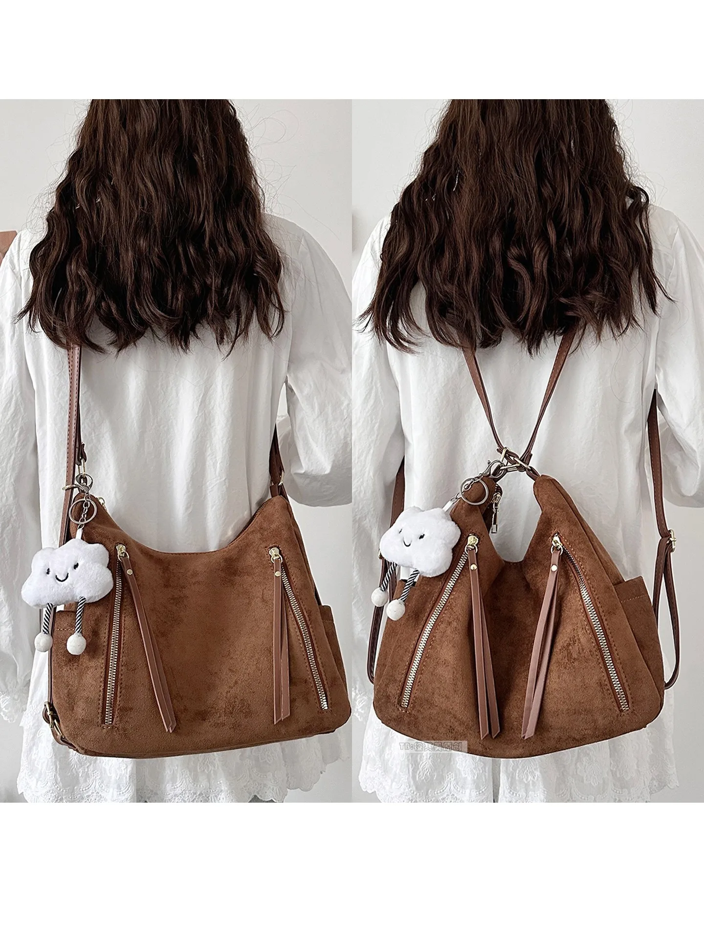 

Spring Quali Retro Tee-Use Women's Casual Commuting Bapa Single oulder Tote Bag Crossbody Bag Versatile Soft Handbag