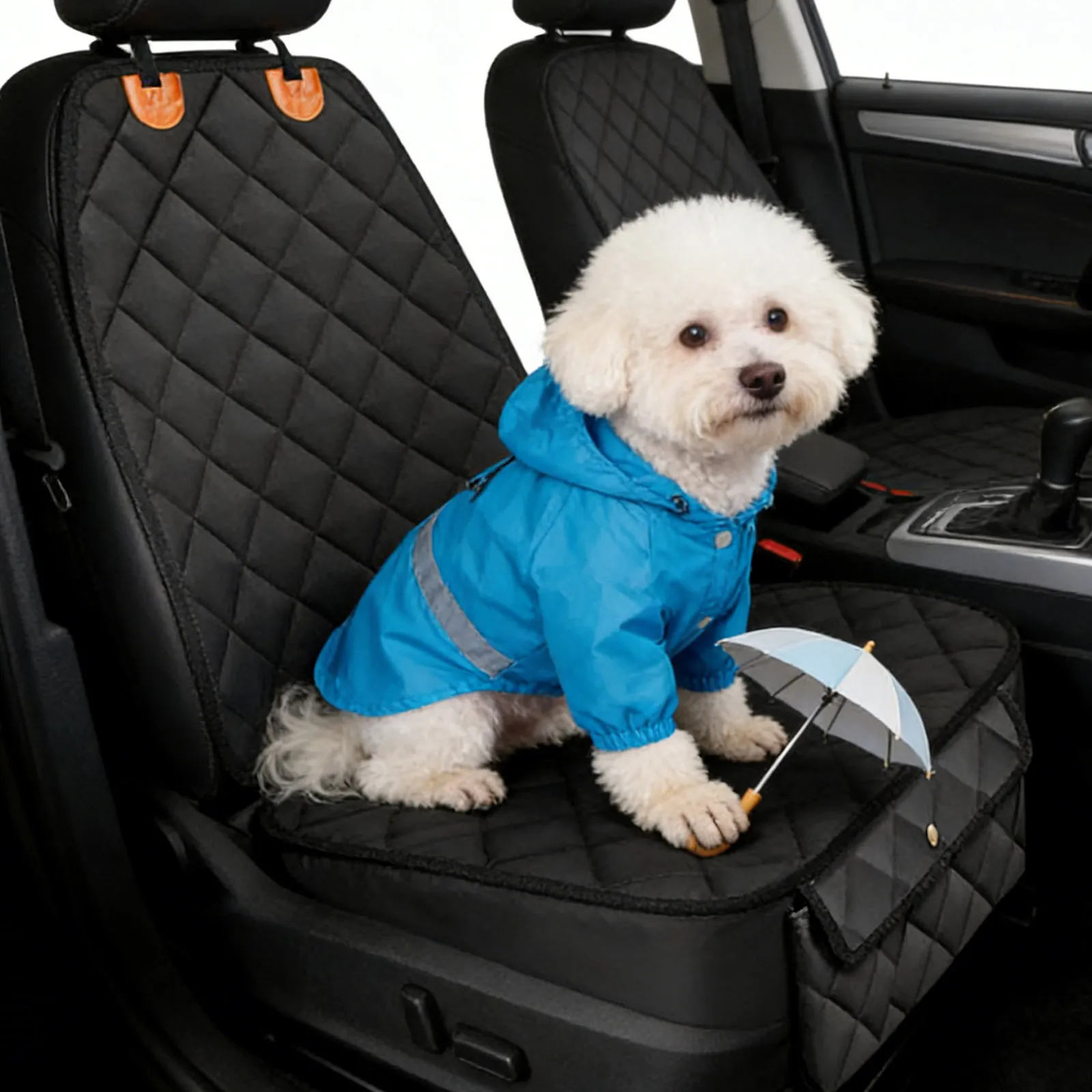 

Dog Car Seat Cover Waterproof Front Seat Protector Scratch-Proof Nonslip Universal Fit for Suv Truck Pet Passenger Protector
