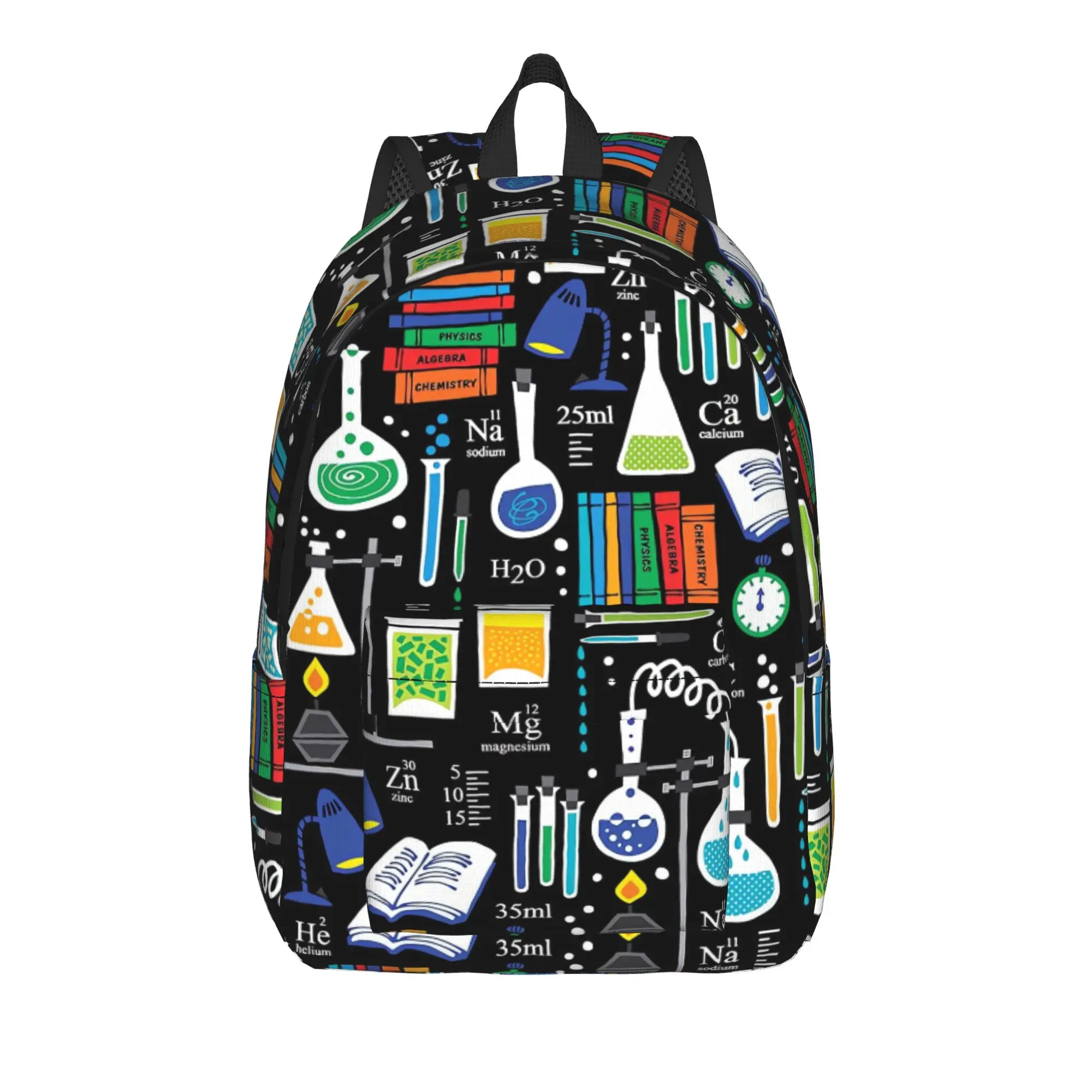 Chemistry Science Test Tubes Lab School Subject Backpack  Sport Backpacks Women Men Lightweight School Bags Pretty Rucksack