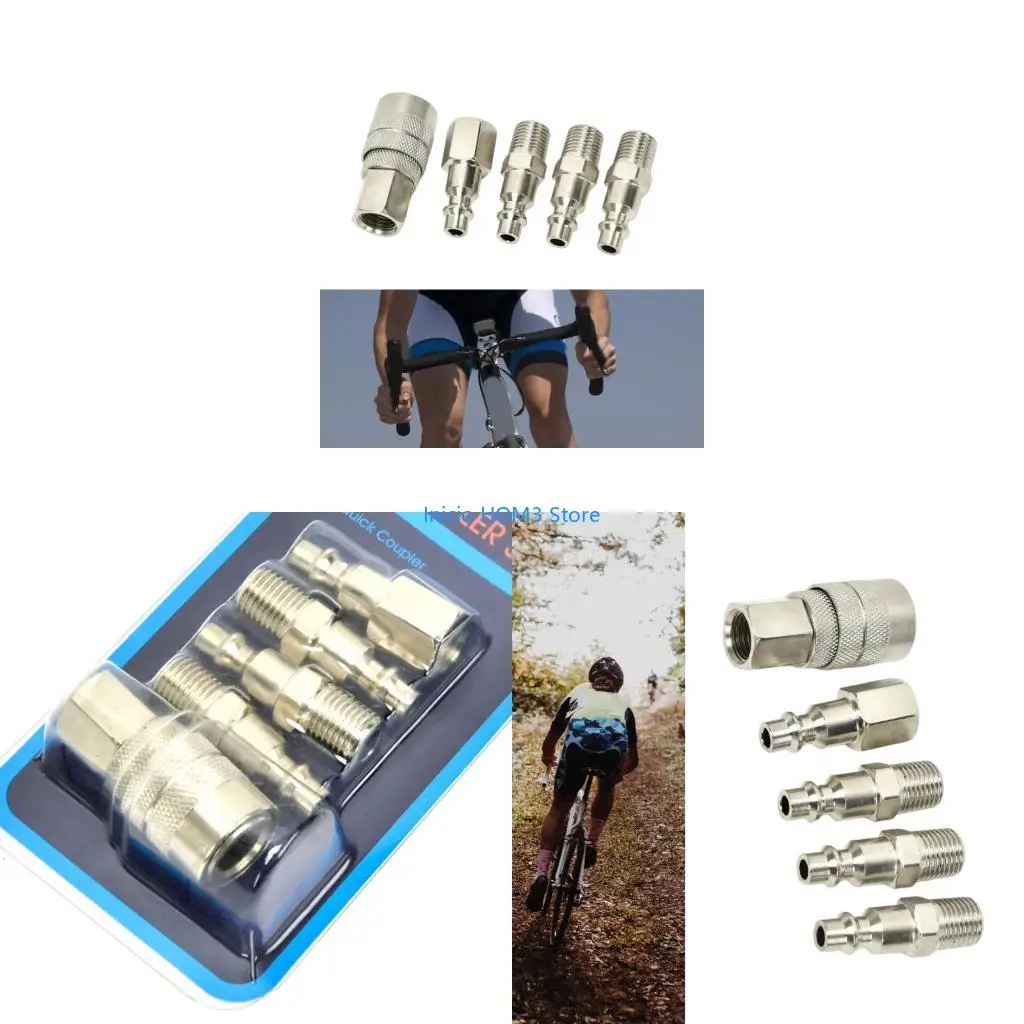 A5YD Steel Quick Coupler For Air Compressors Pneumatic Tool Leakproof Seal
