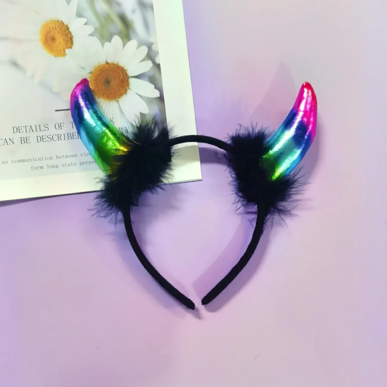 

12pcs Adult Kids Women Girls Halloween Devil Horns Headband Cosplay Costume Accessories