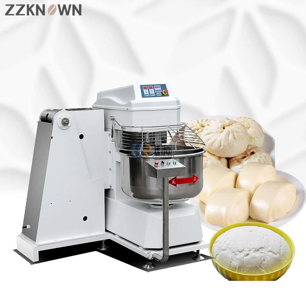 Commercial Double Action Dough Maker Machine Professional Durable Large Capacity Pizza Spiral Dough Mixer Equipment