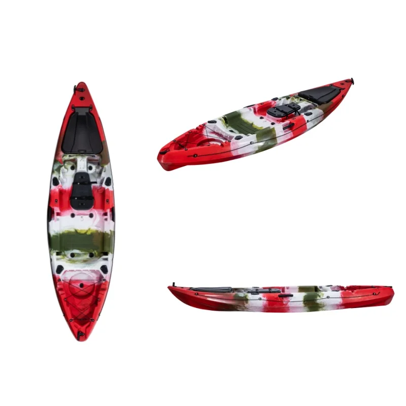 2025 New 2.9 Meter Factory Wholesale Single Fishing Kayak Water Sports Featuring PE Hull Paddle Accessories For One Person Use