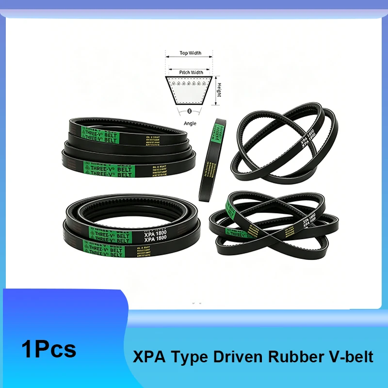 1Pcs Type XPA Drive Rubber V Belt Narrow Transport Strap Conveyor Belts Outer circumference: 782mm-1750mm