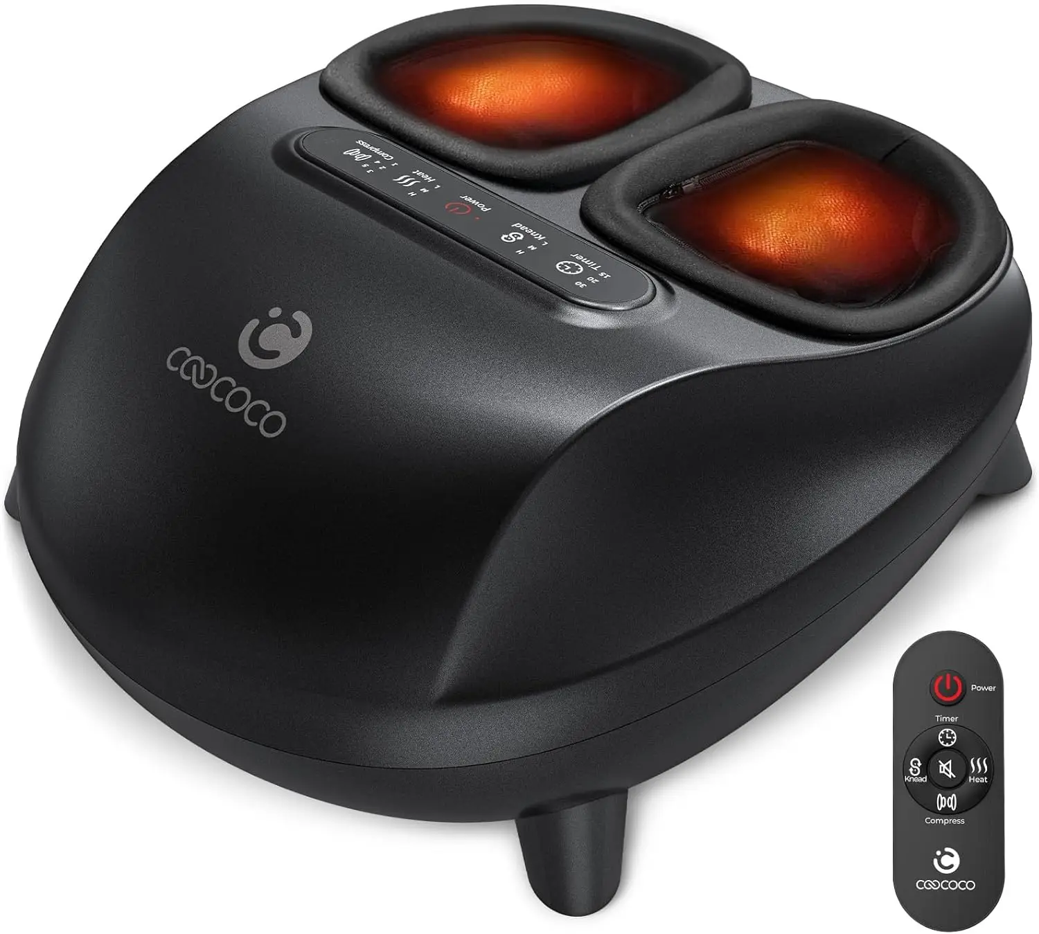 

Массажер для ног с подогревом и пультом ДУ, шиацу-массаж с компрессией для облегчения невропатии и комфорта при подошвенном фасциите