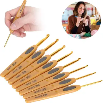 סט 8 מסרגות ארגונומיות 2.5-6 מ״מ