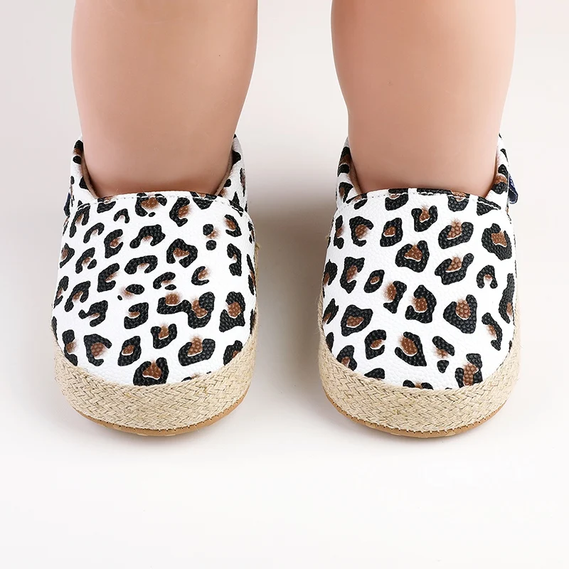 

Baby Cute Leopard Zebra Print Causal Shoes Summer Spring Children Canvas Sandals Breathable Closure Canvas Boys Girls Prewalker