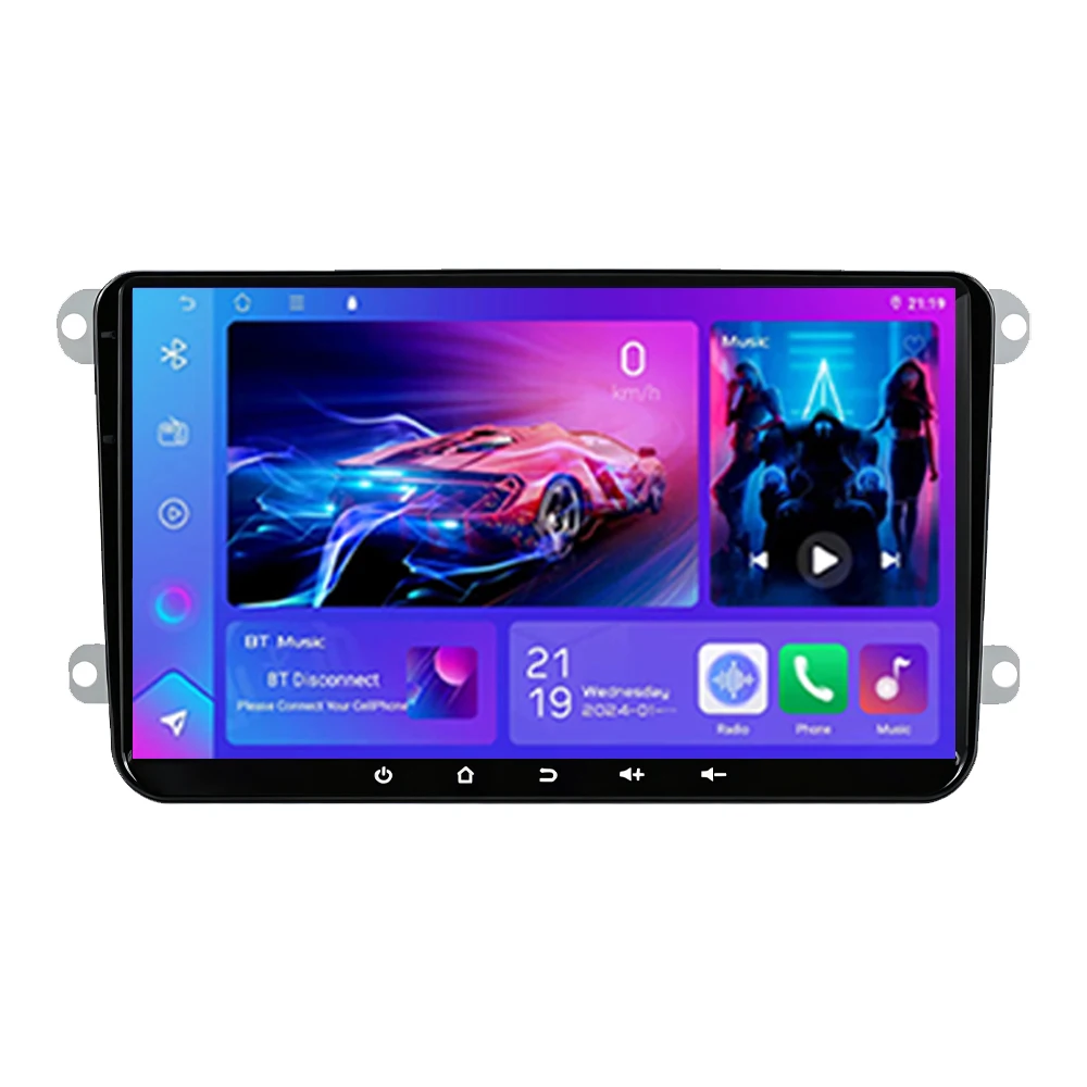 Android Radio For VW T5 Jetta Passat B6 Golf MK6 Tiguan Touran Scirocco Skoda Rapid Octavia Leon CarPlay Video GPS No 2din Video
