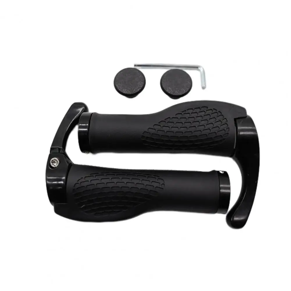 Horn Design Rubber Handle Grips Soft Anti-skid Shockproof Cycling Riding Handlebar Grips Handlebar Sleeves Bike Grips Supplies
