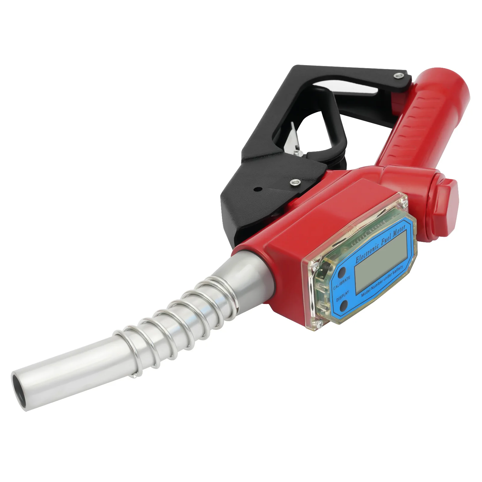 

High-Efficiency Fuel Nozzle, Electronic Display, Ergonomic Grip, Leak-Resistant, Three-Speed Automatic Padlock