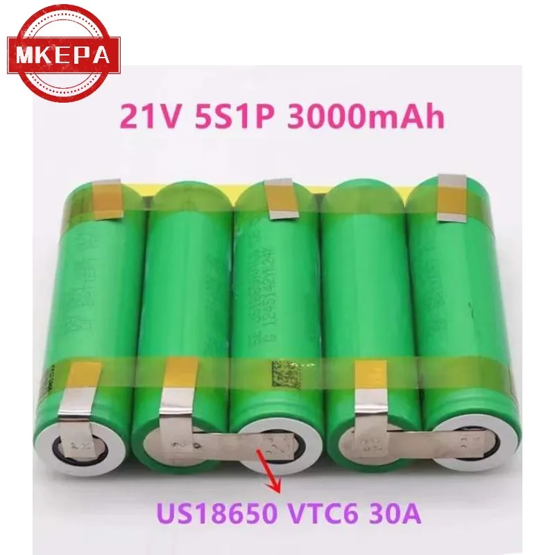 (Dostosowane) 18650 vtc6 bateria 30 amperów wkrętak akumulatorowa bateria elektrodowa 3 s1p 4 s1p 5 s1p 4 s2p 5 s2p 12V 16.8V 21V