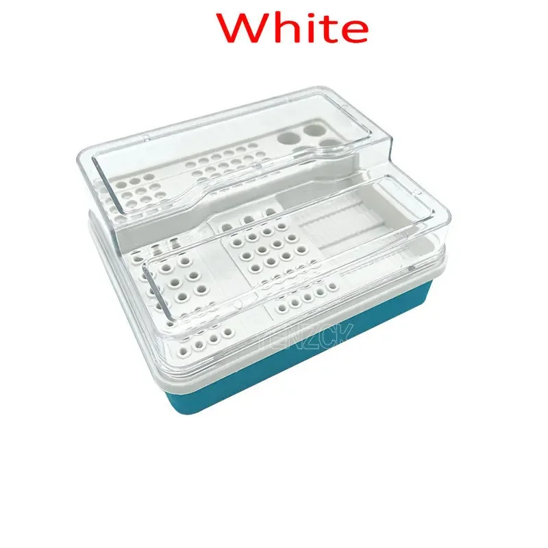 Dental Endo Box Multi-functional Placement Case Plastic Disinfection Holder for RA/FG/RA Carbide Diamond Burs