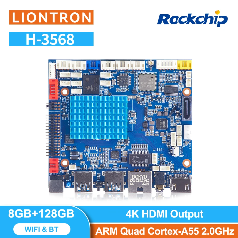 

Liontron Rockchip RK3568 Quad-Core ARM Cortex-A55 CPU 8GB LPDDR4 128G EMMC Android 11 Linux Motherboard Smart HMI Board Linux