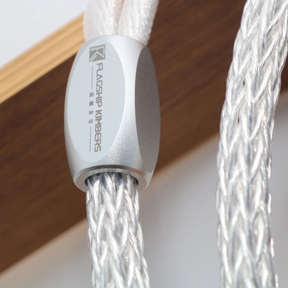 1 Paar Lautsprecherkabel XSSH DIY HIFI rhodiniert Y Spaten Bananenstecker 12AG 12TC 24 Core 4N OFC reines Kupfer Silber Lautsprecherkabel – Detail 11