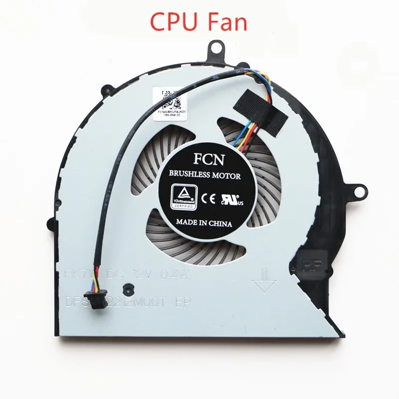 New laptop CPU GPU cooling fan cooler radiator for Asus gl703 ROG Strix gl503vm gl703v gl703vm DFS602212M00T-FK7W fk7v12v 0.4a