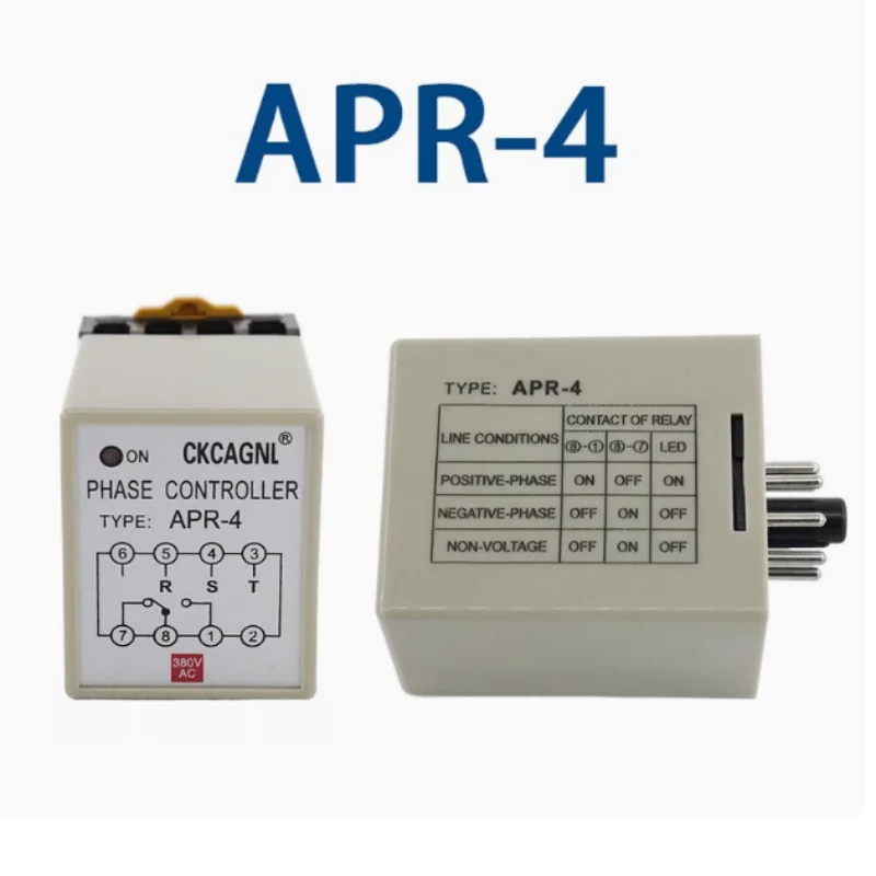 APR-3 APR-4 Phase Reversal Controller Sequence Protector Three-Phase Relay Motor for Prevent Phase Loss Reverse 220V/380V