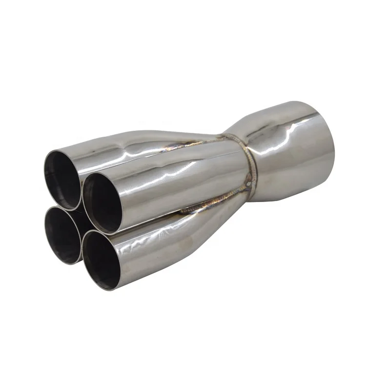 Merge Collector Exhaust system for a sports car. Car muffler, exhaust silencer Joint Collector