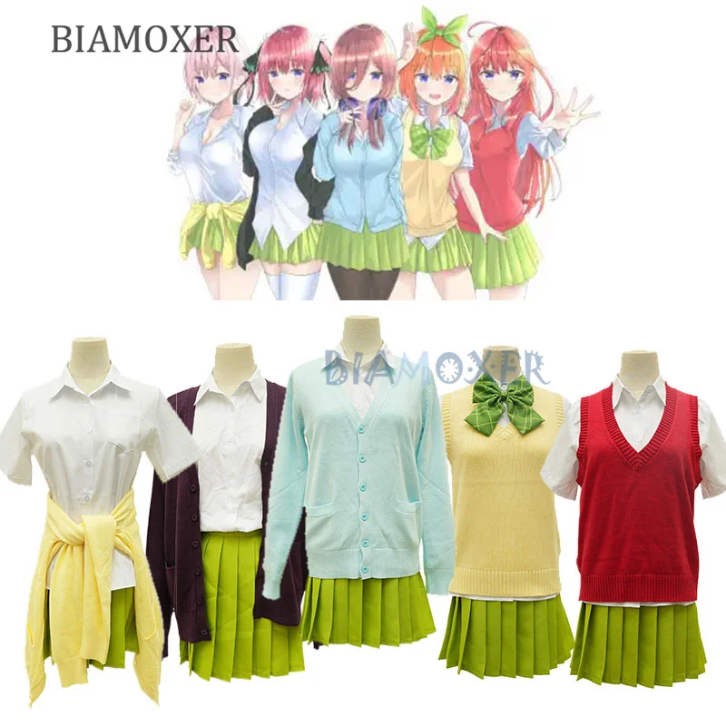 Ichika Nakano Nino Miku Yotsuba Nakano Itsuki Cosplay Dress Anime The Quintessential Quintuplets Women Cosplay Costumes outfits