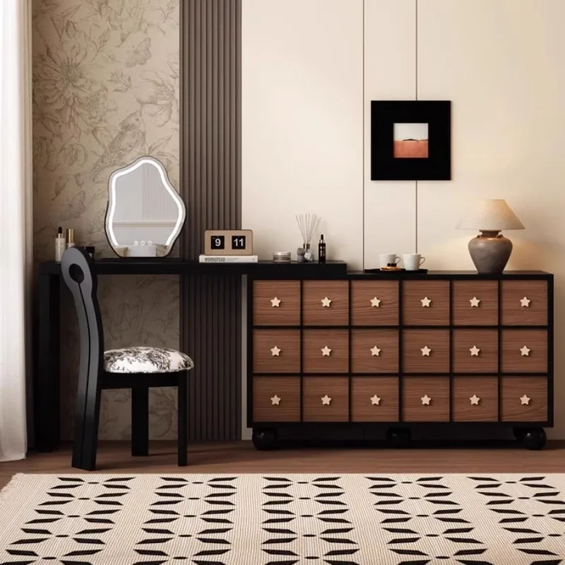 

Long Modern Vanity Table Accent Design Luxury Wooden Aesthetic Makeup Dressing Table Creative Penteadeira Living Room Decoration