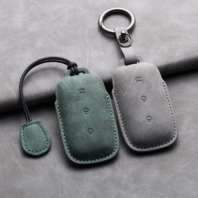 For Geely EX5 Starray EM-i Cityray Galaxy E5 L6 L7 M9 NO.1 Proton e.MAS 7 5 E8 Leather Car Key Cover Case Shell Accessories