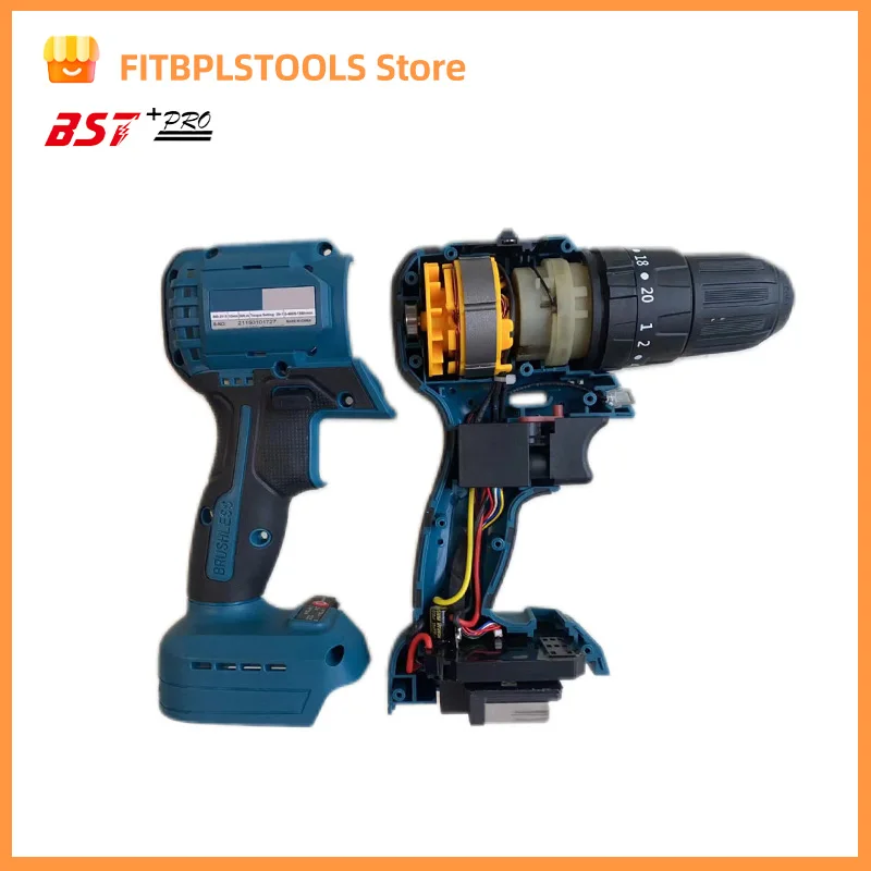 13MM Cordless Electric Drill-Compatible Impact Brushless Dual-Speed Three-Function Self-Lock Gearbox Accessory