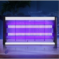 Household Mosquito Killer Lamp-360° Electric Shock Mosquito Trap with Double-layer Protective Net Wall Mounted Insect Repellent