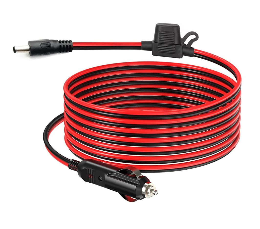 كابل شحن سيارة Starlink Mini، سلك نحاسي نقي 16AWG، ولاعة سجائر 5 متر - تيار مستمر متوافق مع Starlink Mini