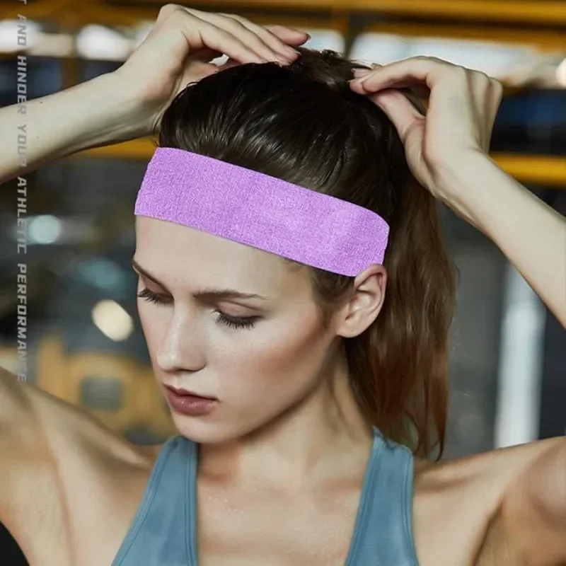 Women/Men Cotton Elastic Sweatband Sport Headband Running Fitness Head Band Bandage Cycling Prevent Sweat Band  Headband Sport