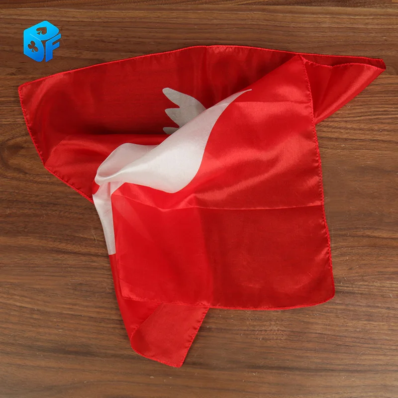 Pigeon scarf 45*45cm 60*60 cm silk scarf pigeons flew away Stage Close-Up Illusions Props Accessories Comedy