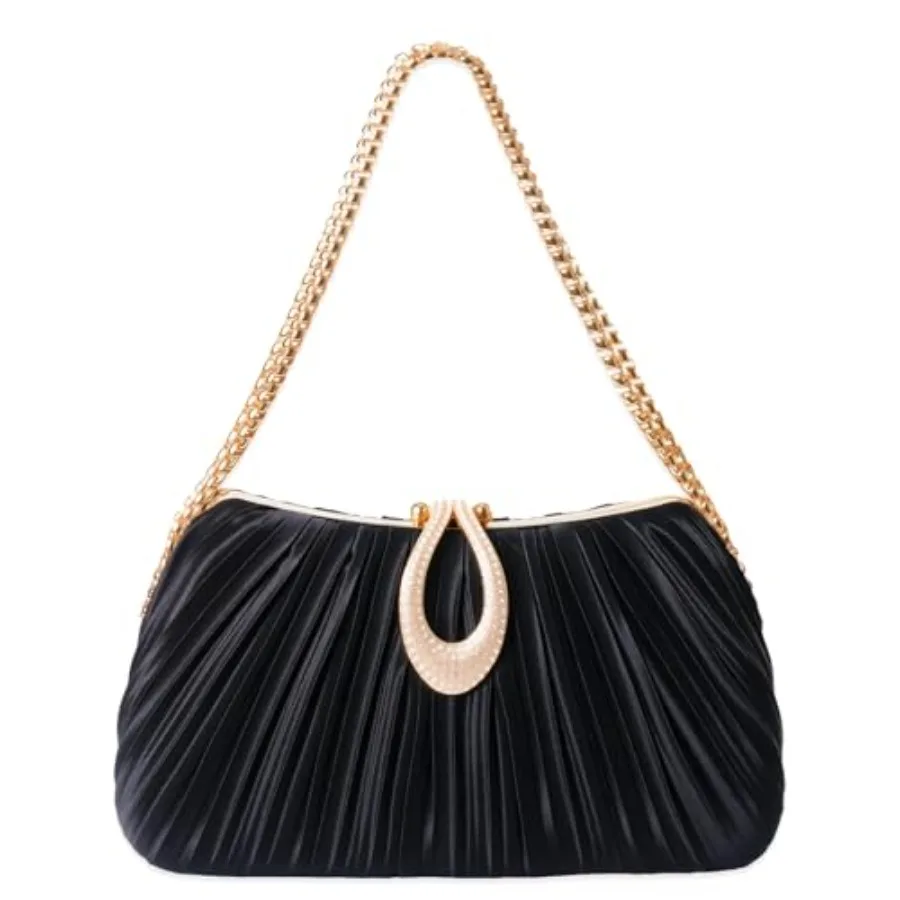 

Золотые клатчи для женщин - элегантные блестящие вечерние сумочки для свадеб, гала-вечеров, выпускных вечеров, коктейльных вечеринок и официальных мероприятий.