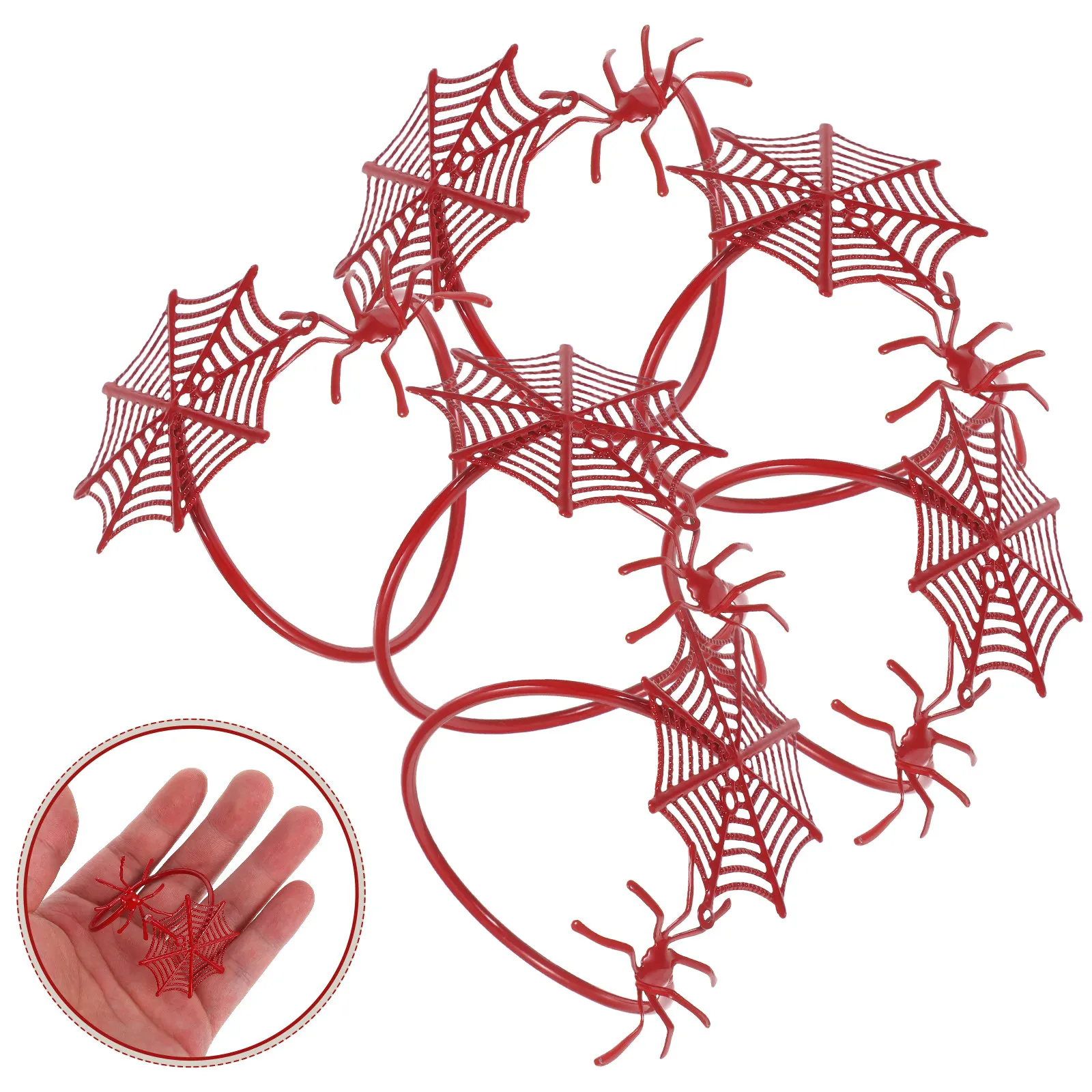 6Pcs Metal Spider Napkin Rings Halloween Serviette Buckle Rings Spooky Table Setting Holiday Decor Spider Napkin Ring