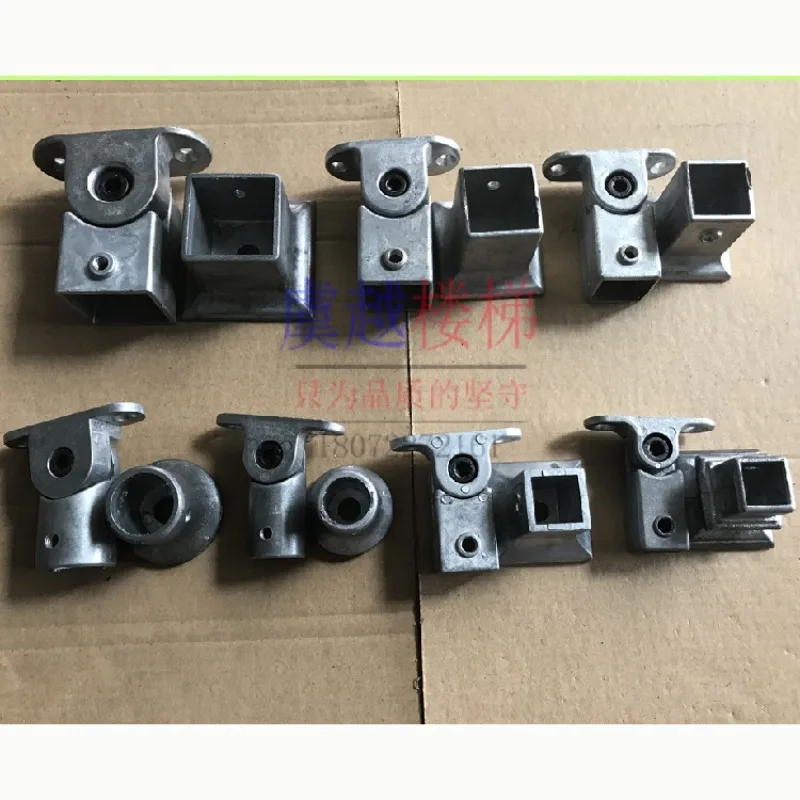 ملحقات عمود الدرج من الحديد المطاوع، الملحقات العلوية والسفلية، ملحقات تركيب الدرابزين، سبائك الألومنيوم تهز ح #1