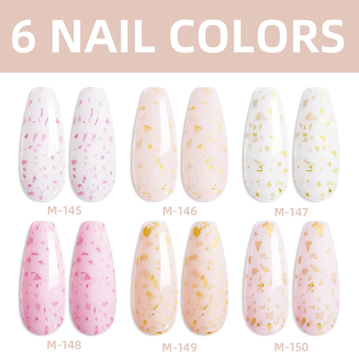 6 pçs 15ml creme esmagamento diamante gel conjunto colorido semi permanente arte do prego imersão uv led salão de beleza diy gel do salão de beleza para spr