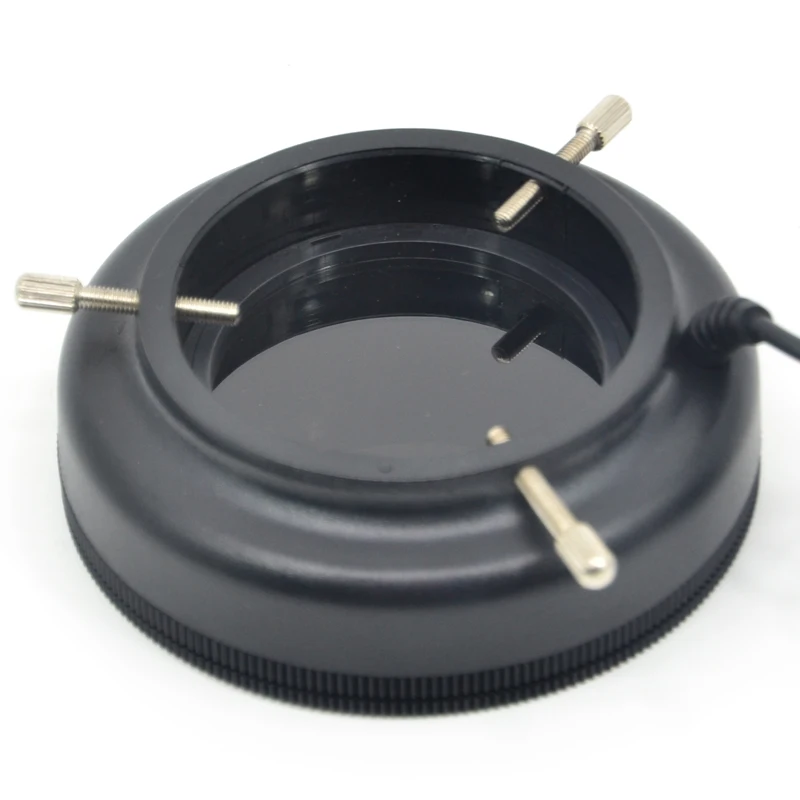 Imagem -04 - Fyscope-led Ring Light com Control Box e Power Adapter Iluminador Lâmpada para Microscópio Estéreo Polarizador Polarizador 78 Lâmpadas