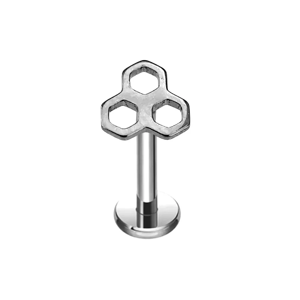 Titanium Snake Bee Drop Butterfly Labret Piercing Earring
